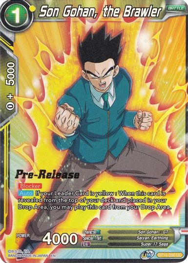 Son Gohan, the Brawler (BT14-098) [Cross Spirits Prerelease Promos] | Devastation Store