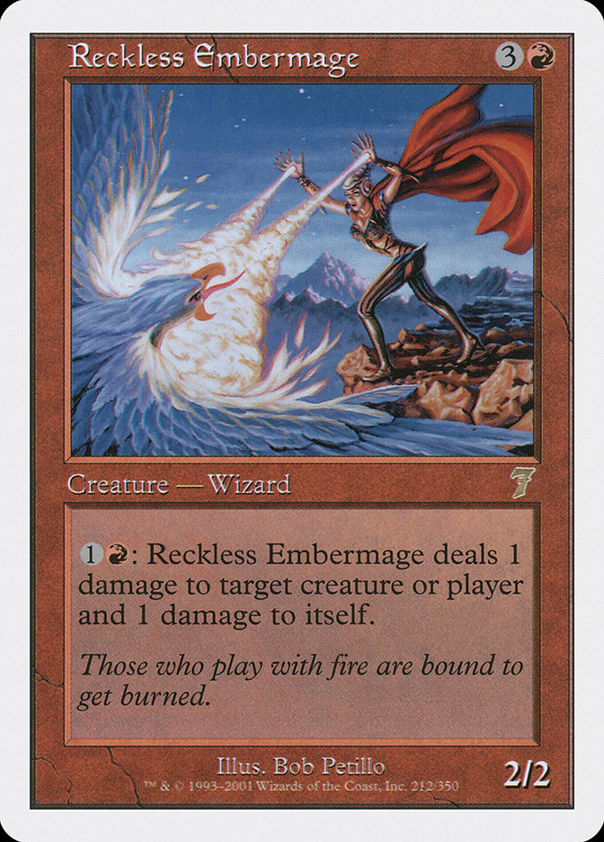 Reckless Embermage [Seventh Edition] | Devastation Store