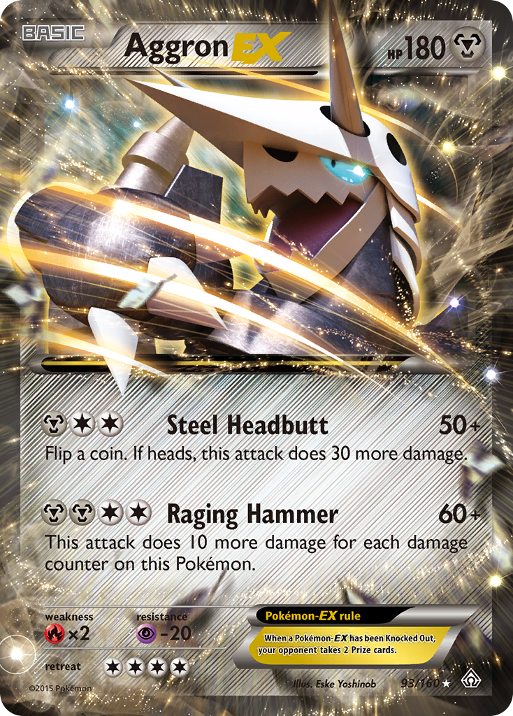 Aggron EX (93/160) [XY: Primal Clash] | Devastation Store