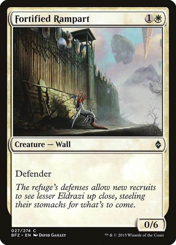Fortified Rampart [Battle for Zendikar] - Devastation Store | Devastation Store