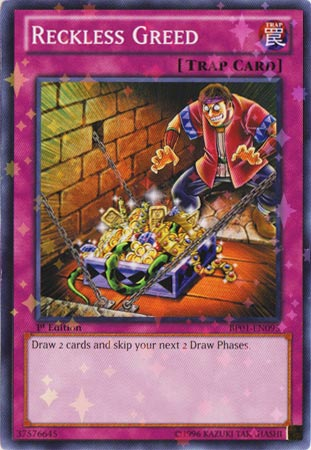 Reckless Greed [BP01-EN095] Starfoil Rare | Devastation Store