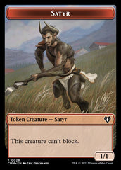 Bird // Satyr Double-Sided Token [Commander Masters Tokens] | Devastation Store