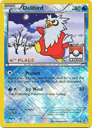 Delibird (38/149) (League Promo 4th Place) [Black & White: Boundaries Crossed] | Devastation Store