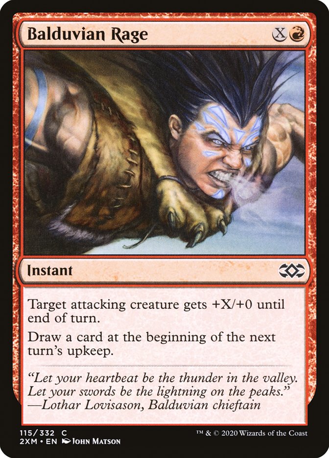 Balduvian Rage [Double Masters] | Devastation Store