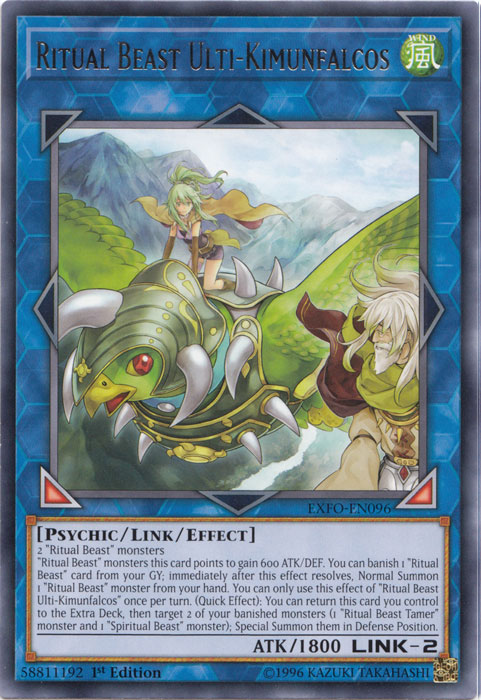 Ritual Beast Ulti-Kimunfalcos [EXFO-EN096] Rare | Devastation Store