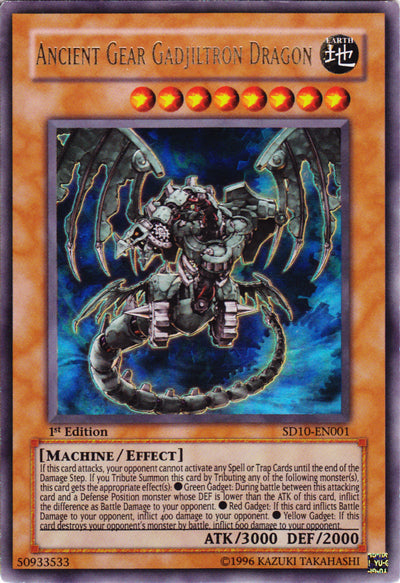 Ancient Gear Gadjiltron Dragon [SD10-EN001] Ultra Rare | Devastation Store