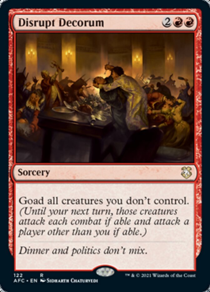 Disrupt Decorum [Dungeons & Dragons: Adventures in the Forgotten Realms Commander] | Devastation Store