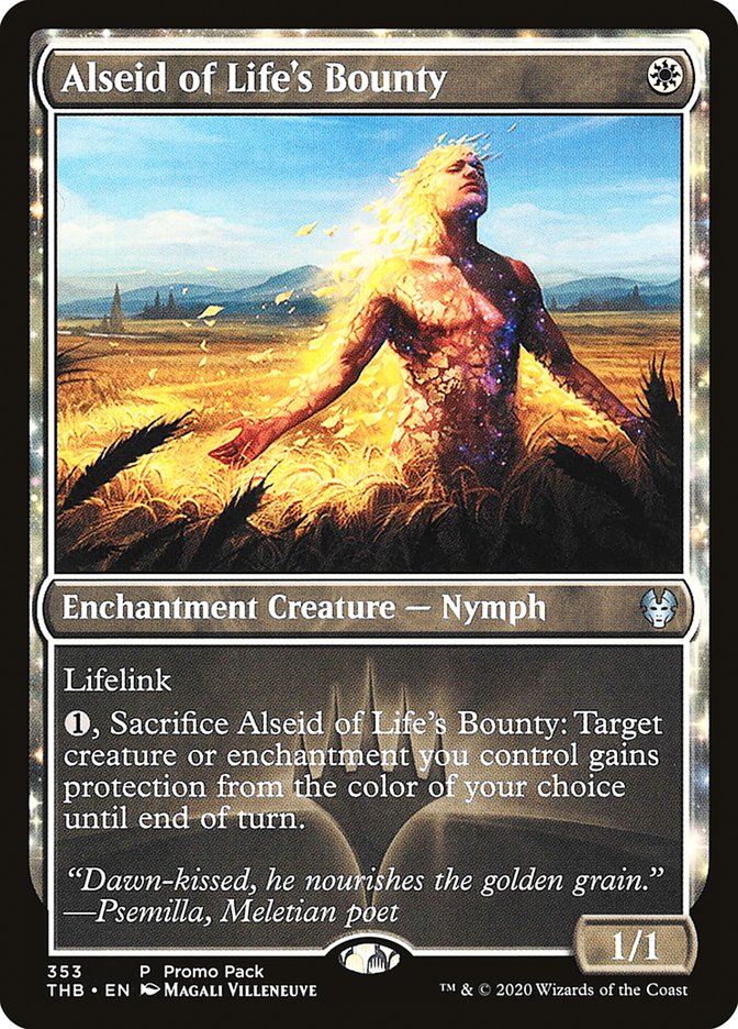 Alseid of Life's Bounty (Promo Pack) [Theros Beyond Death Promos] | Devastation Store