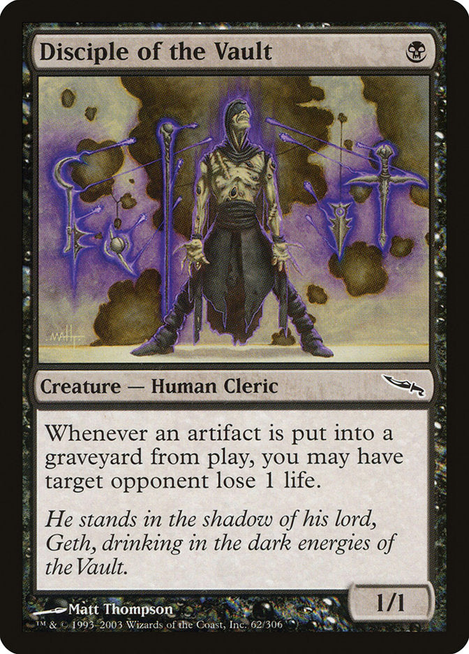 Disciple of the Vault [Mirrodin] - Devastation Store | Devastation Store