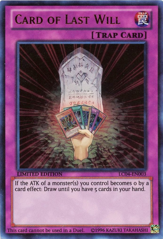 Card of Last Will [LC04-EN003] Ultra Rare | Devastation Store