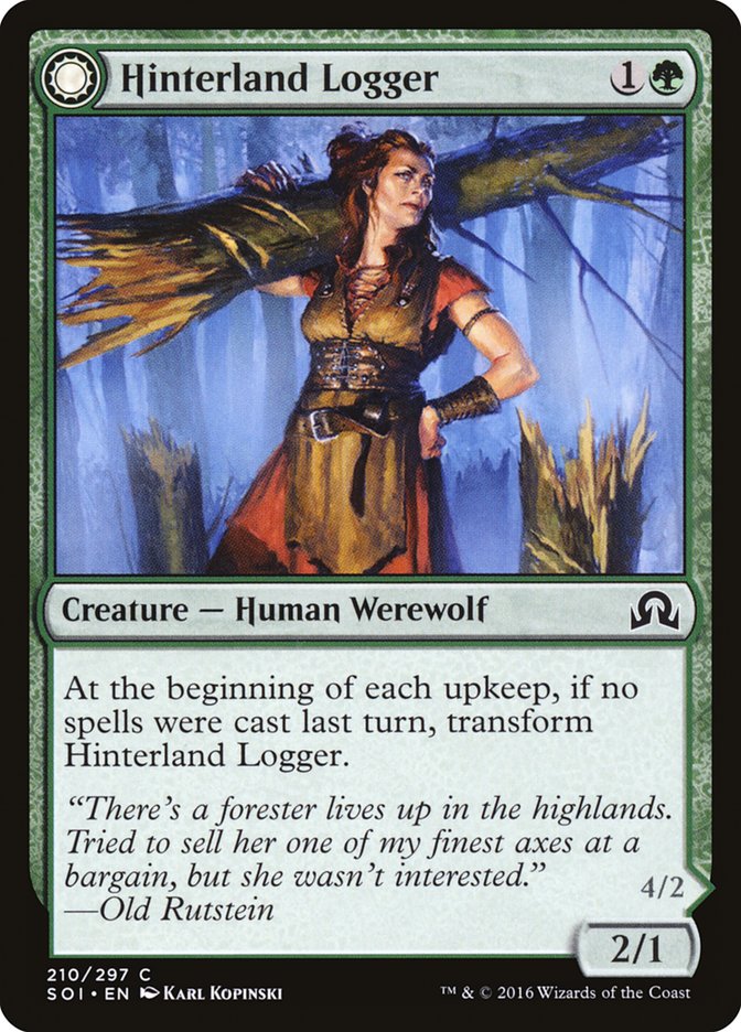 Hinterland Logger // Timber Shredder [Shadows over Innistrad] - Devastation Store | Devastation Store
