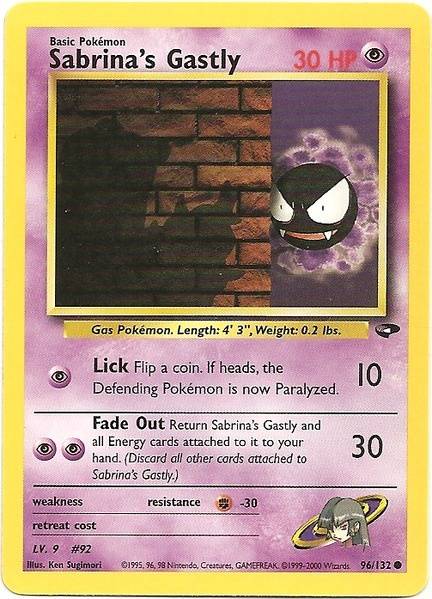 Sabrina's Gastly (96/132) [Gym Challenge Unlimited] | Devastation Store