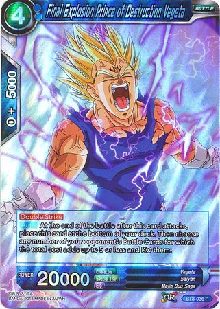 Final Explosion Prince of Destruction Vegeta [BT3-036] | Devastation Store