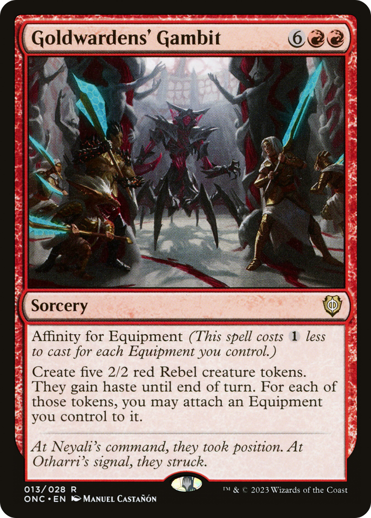 Goldwardens' Gambit [Phyrexia: All Will Be One Commander] | Devastation Store
