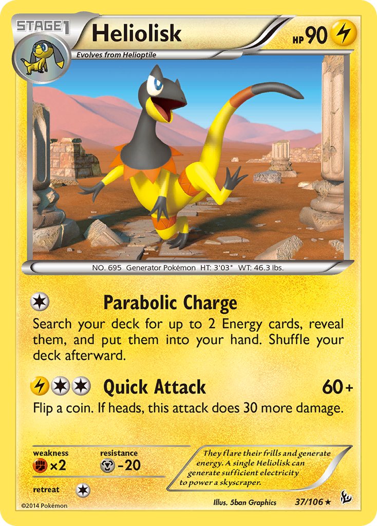 Heliolisk (37/106) (Theme Deck Exclusive) [XY: Flashfire] | Devastation Store