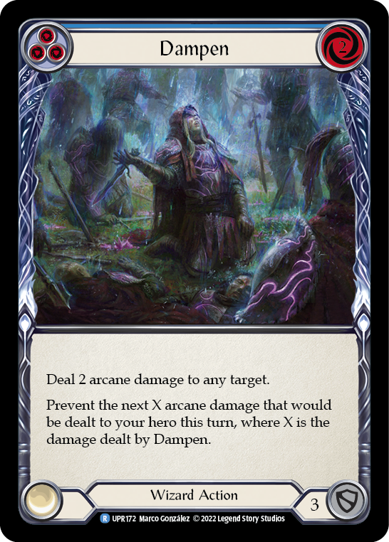 Dampen (Blue) [UPR172] (Uprising)  Rainbow Foil | Devastation Store