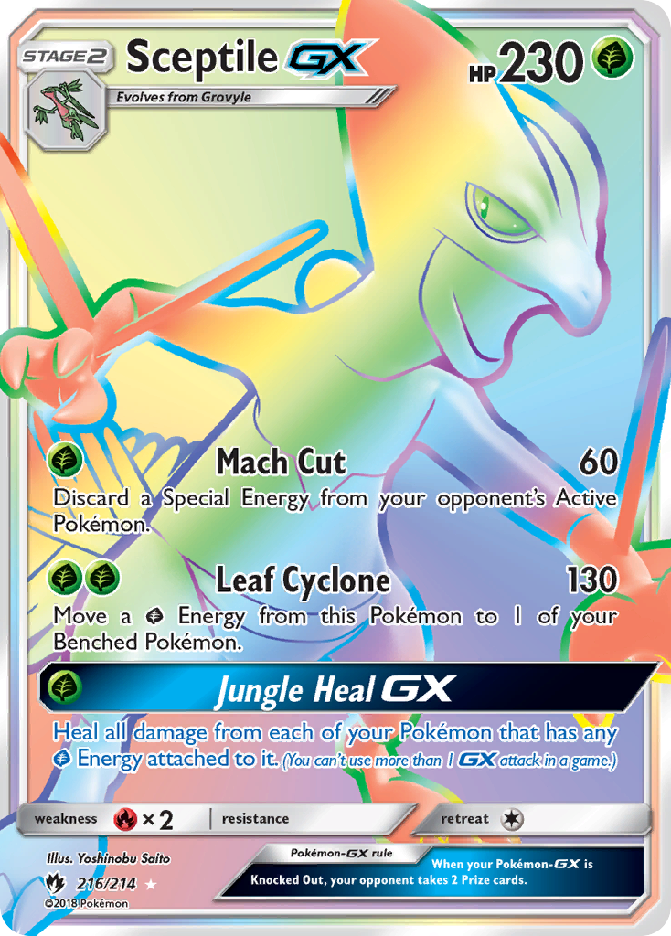 Sceptile GX (216/214) [Sun & Moon: Lost Thunder] | Devastation Store