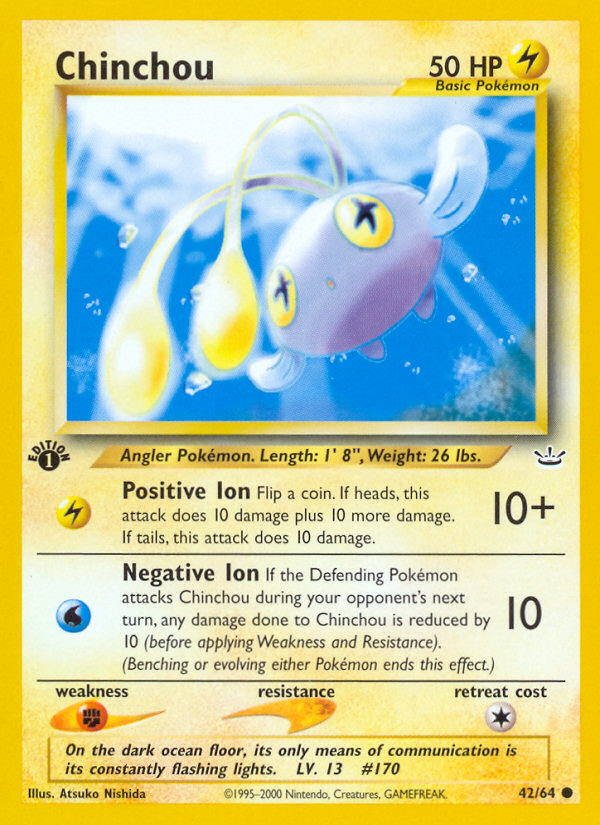 Chinchou (42/64) [Neo Revelation 1st Edition] | Devastation Store