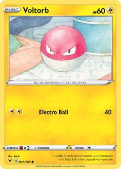 Voltorb (045/185) [Sword & Shield: Vivid Voltage] | Devastation Store