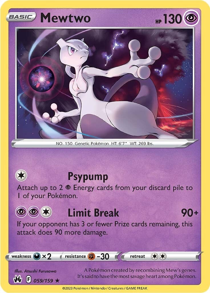 Mewtwo (059/159) [Sword & Shield: Crown Zenith] | Devastation Store