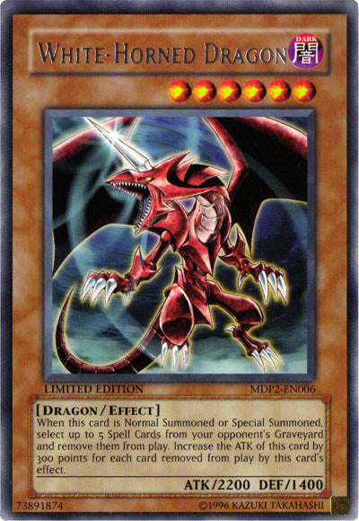 White-Horned Dragon [MDP2-EN006] Rare | Devastation Store