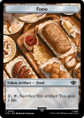 Tentacle // Food (0022) Double-Sided Token (Surge Foil) [The Lord of the Rings: Tales of Middle-Earth Tokens] | Devastation Store