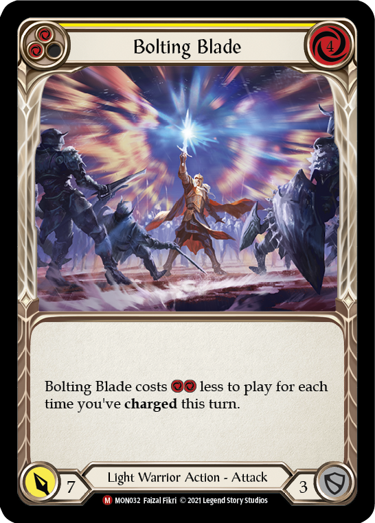 Bolting Blade (Rainbow Foil) [MON032-RF] 1st Edition Rainbow Foil - Devastation Store | Devastation Store