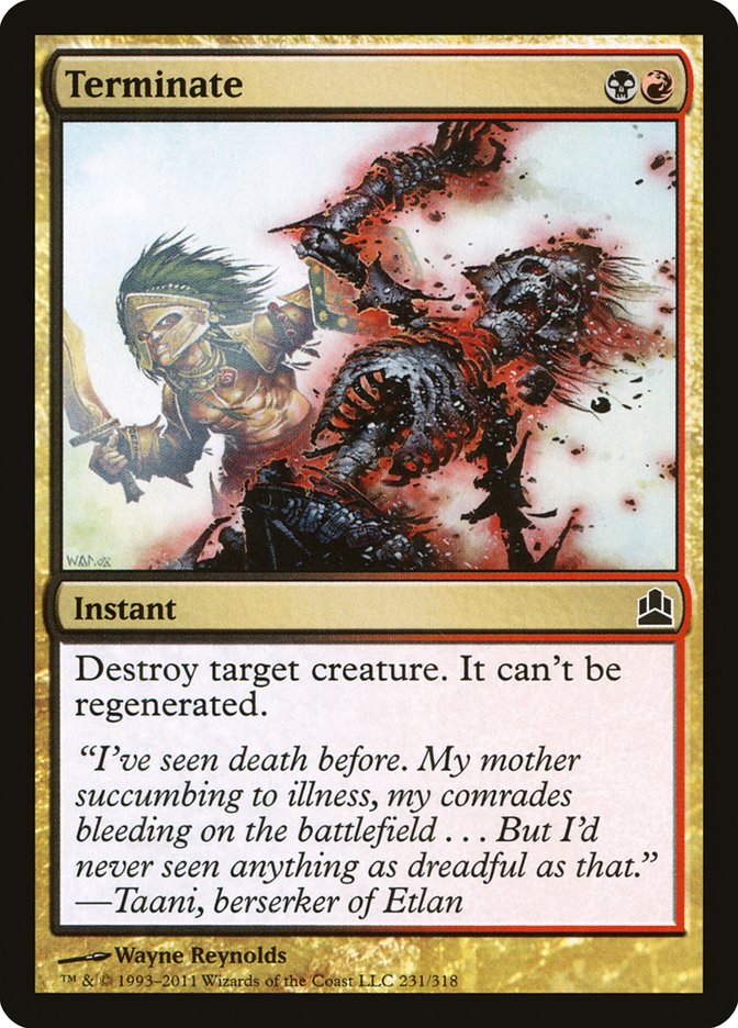 Terminate [Commander 2011] | Devastation Store