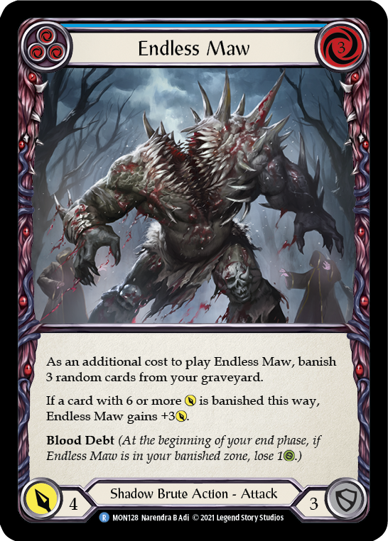 Endless Maw (Blue) (Rainbow Foil) [MON128-RF] 1st Edition Rainbow Foil - Devastation Store | Devastation Store