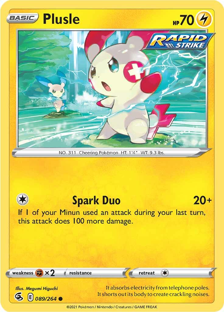 Plusle (089/264) [Sword & Shield: Fusion Strike] | Devastation Store