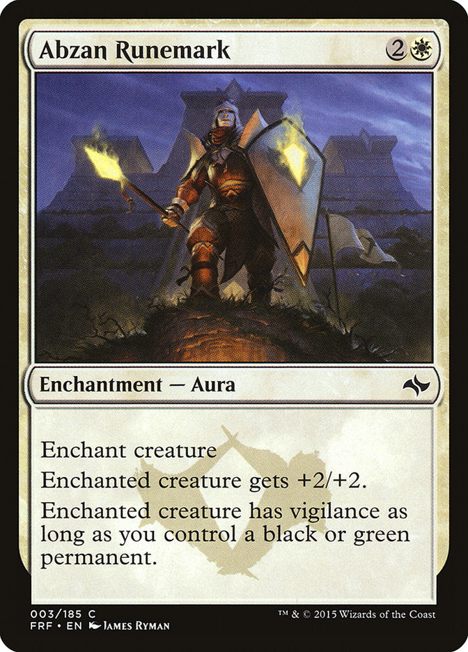 Abzan Runemark [Fate Reforged] | Devastation Store