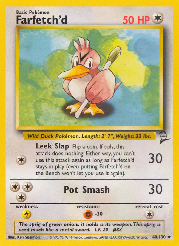 Farfetch'd (40/130) [Base Set 2] | Devastation Store