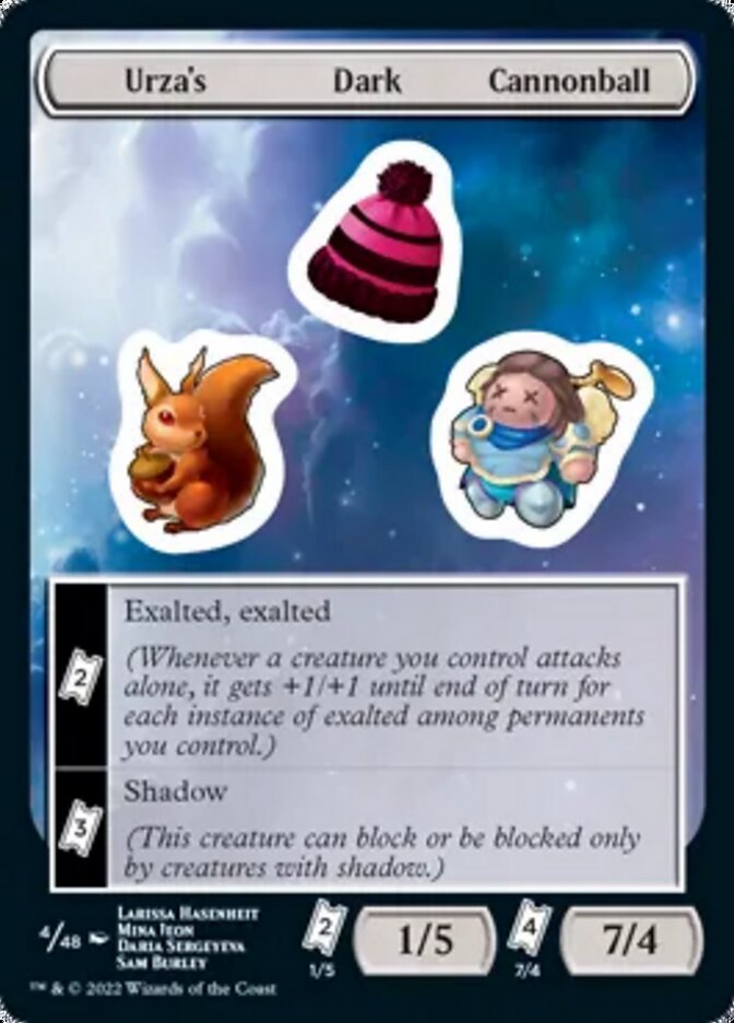 Urza's Dark Cannonball [Unfinity Stickers] | Devastation Store