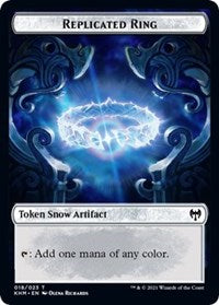 Replicated Ring // Thopter Double-sided Token [Kaldheim Commander Tokens] | Devastation Store
