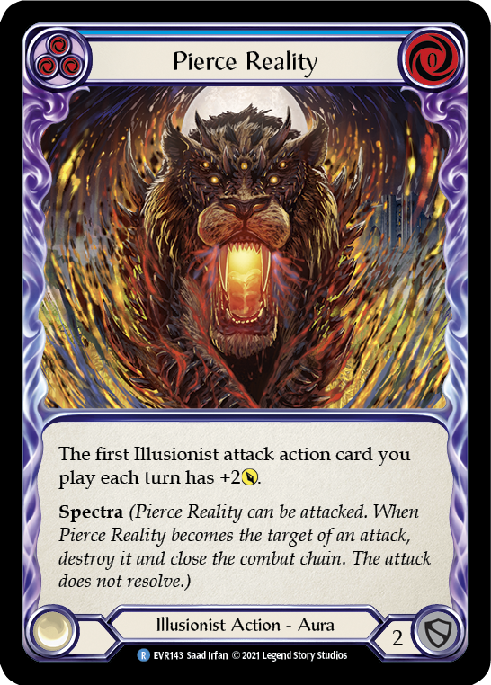 Pierce Reality (Blue) [EVR143] (Everfest)  1st Edition Normal | Devastation Store