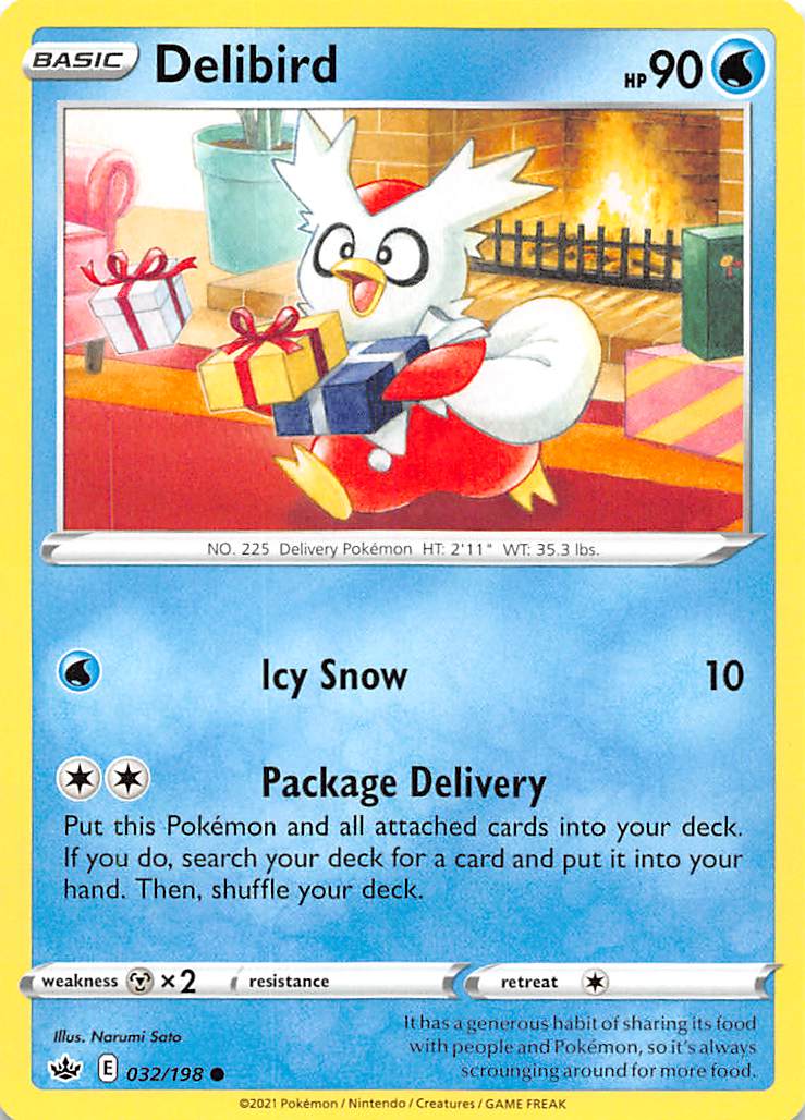 Delibird (032/198) [Sword & Shield: Chilling Reign] | Devastation Store