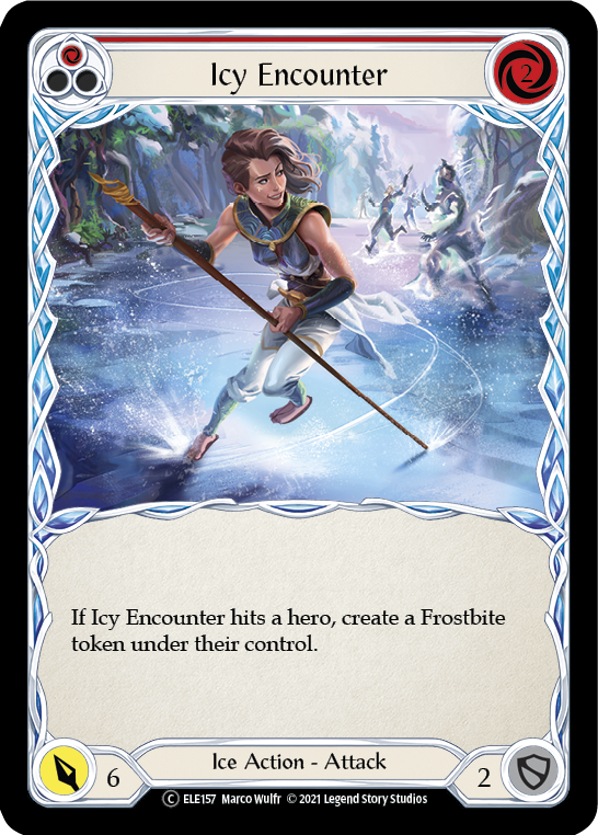 Icy Encounter (Red) [U-ELE157] Unlimited Normal | Devastation Store