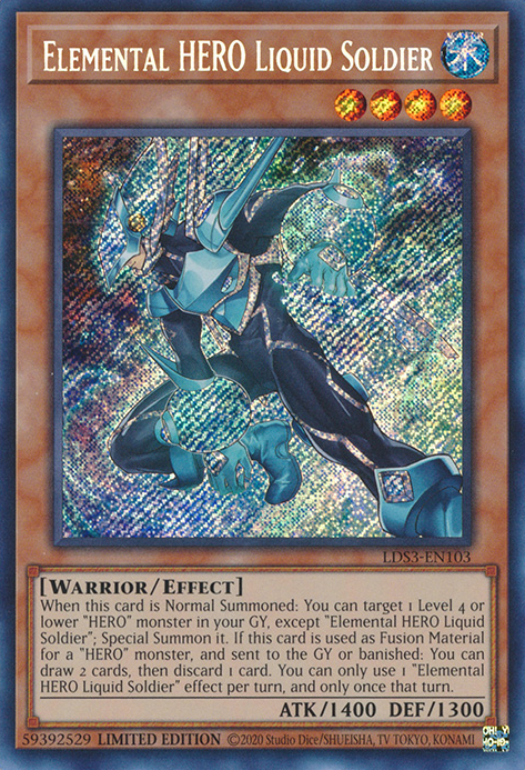 Elemental HERO Liquid Soldier [LDS3-EN103] Secret Rare | Devastation Store