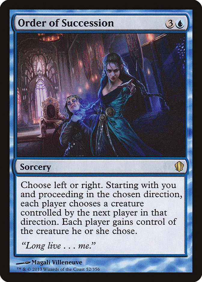 Order of Succession [Commander 2013] - Devastation Store | Devastation Store