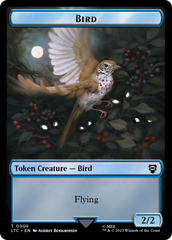 Elf Warrior // Bird Double Sided Token [The Lord of the Rings: Tales of Middle-Earth Commander Tokens] | Devastation Store