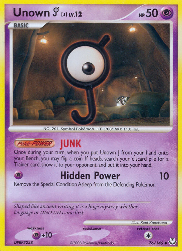 Unown J (76/146) [Diamond & Pearl: Legends Awakened] | Devastation Store