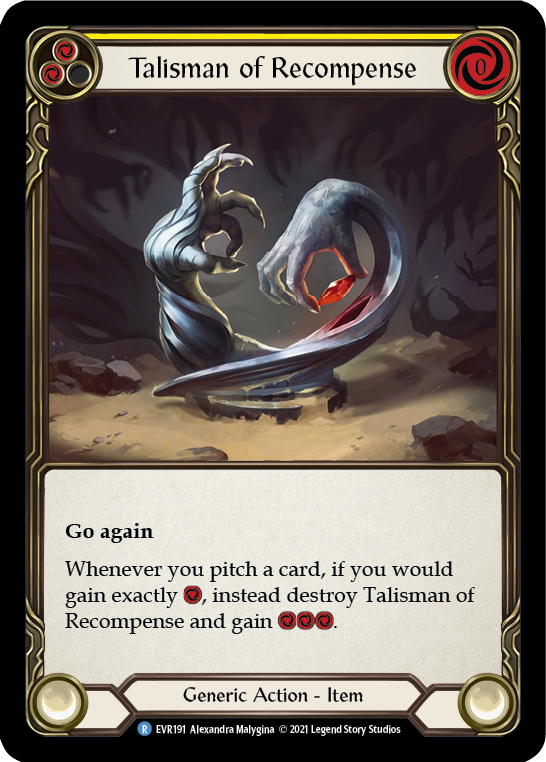 Talisman of Recompense [EVR191] (Everfest)  1st Edition Normal | Devastation Store