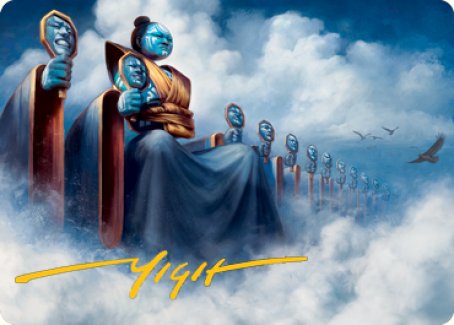 Myojin of Cryptic Dreams Art Card (Gold-Stamped Signature) [Kamigawa: Neon Dynasty Art Series] | Devastation Store