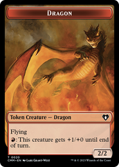 Treasure // Dragon (0020) Double-Sided Token [Commander Masters Tokens] | Devastation Store