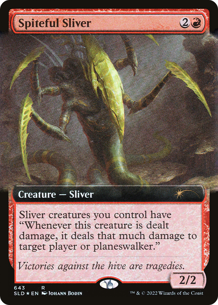 Spiteful Sliver (Extended Art) [Secret Lair Drop Promos] | Devastation Store