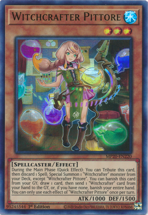 Witchcrafter Pittore [MP20-EN220] Ultra Rare | Devastation Store
