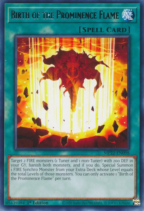 Birth of the Prominence Flame [MP22-EN098] Rare | Devastation Store