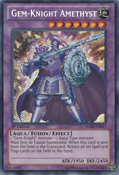 Gem-Knight Amethyst [HA06-EN047] Secret Rare | Devastation Store