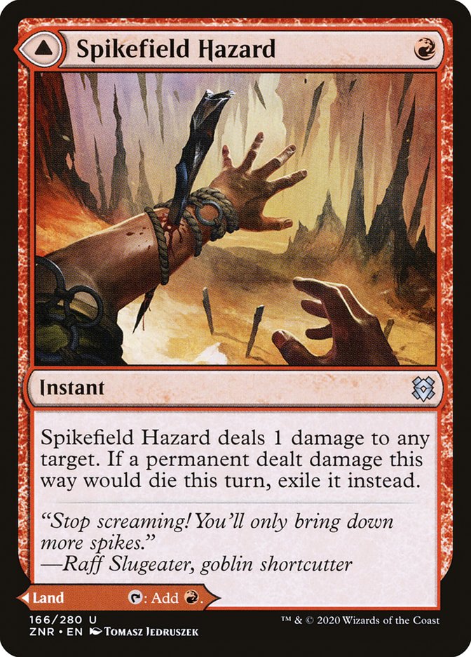 Spikefield Hazard // Spikefield Cave [Zendikar Rising] | Devastation Store