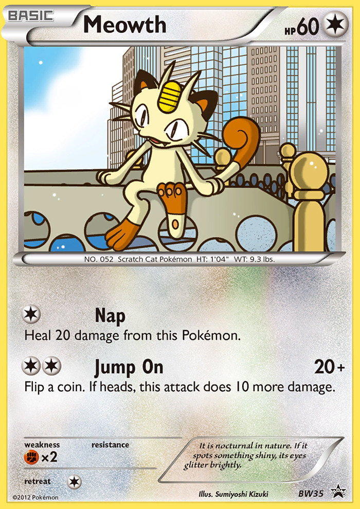 Meowth (BW35) [Black & White: Black Star Promos] | Devastation Store